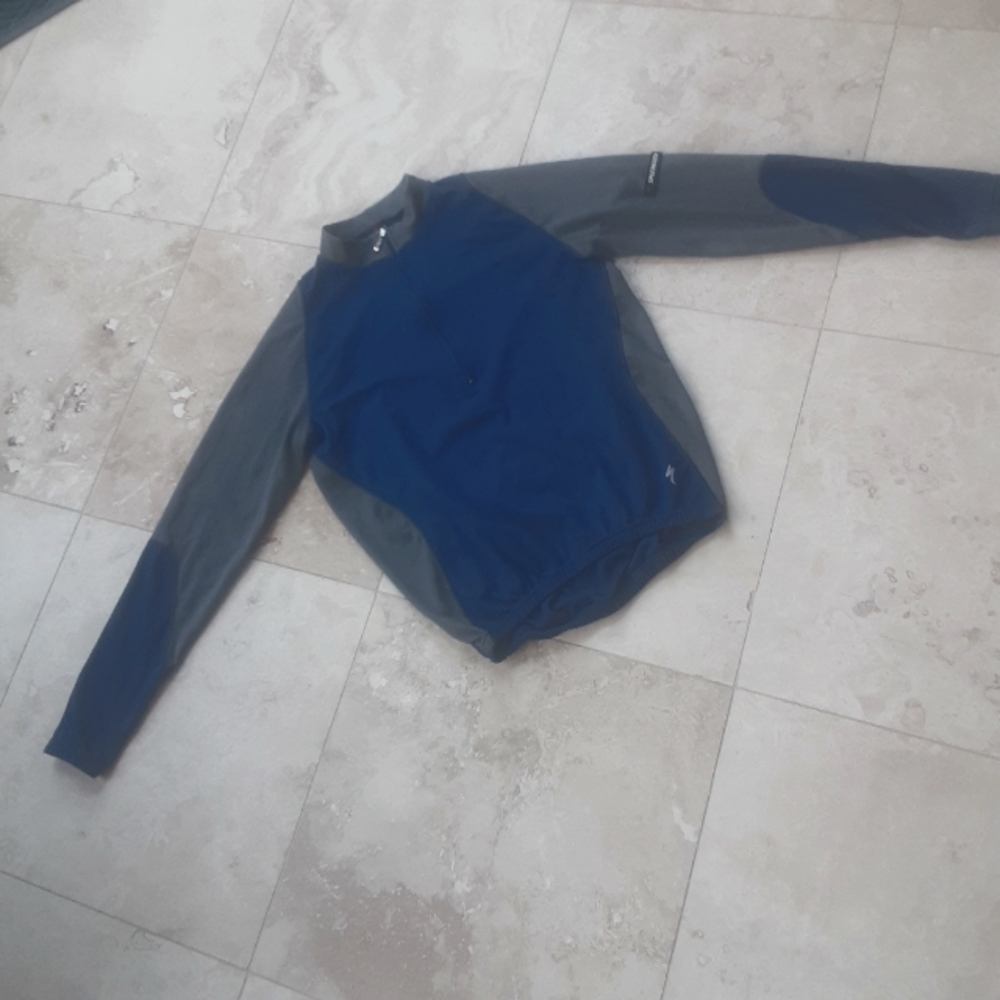 Vintage '90s Specialized L/S Cycling Jersey, 2 Rear Cargo Pockets, MADE IN ITALY